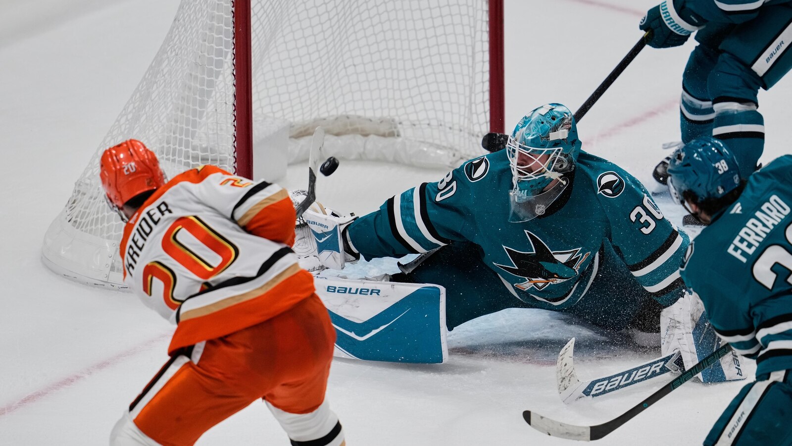 Ducks rally to stun Sharks 7-6 in OT