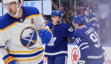 John Tavares scores 499th goal on OT breakaway to lift Maple Leafs past Sabres, 4-3