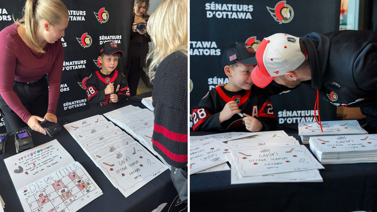 Giroux’s son creates homemade Senators calendar