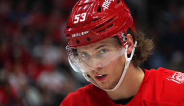 Detroit Red Wings blueliner Moritz Seider was in the middle of controversy on Friday night in Anaheim.