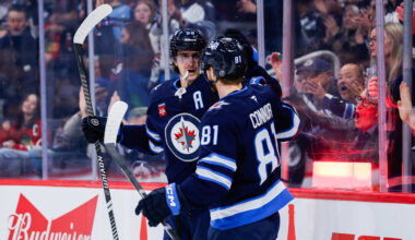 Winnipeg Jets Center Flying High