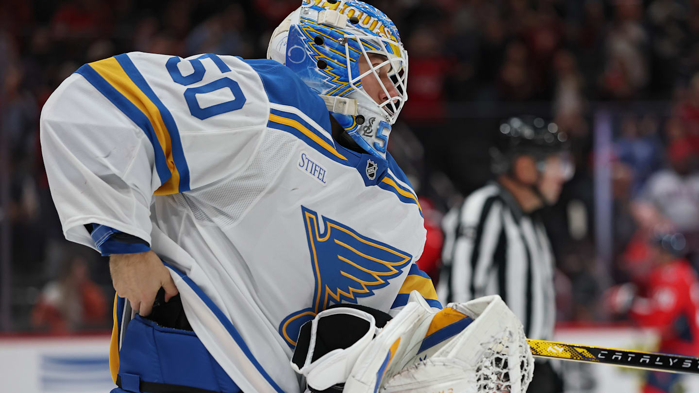 Blues Goalie Clears the Air After Swiping Alex Ovechkin’s 900th Goal Puck