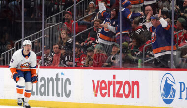 New York Islanders forward Mathew Barzal silenced the Prudential Center with his overtime winner on Monday night.