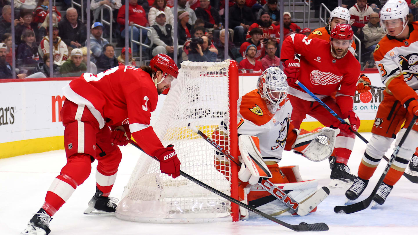 Anaheim Ducks v Detroit Red Wings