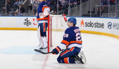 New York Islanders blueliner Alexander Romanov was on the wrong end of a frightening collision on Tuesday night in Dallas.