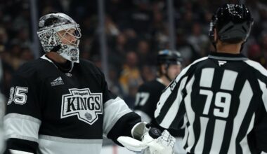 Kings goalie Darcy Kuemper's subtle attempted cheap shot on Bruins star didn't go unnoticed