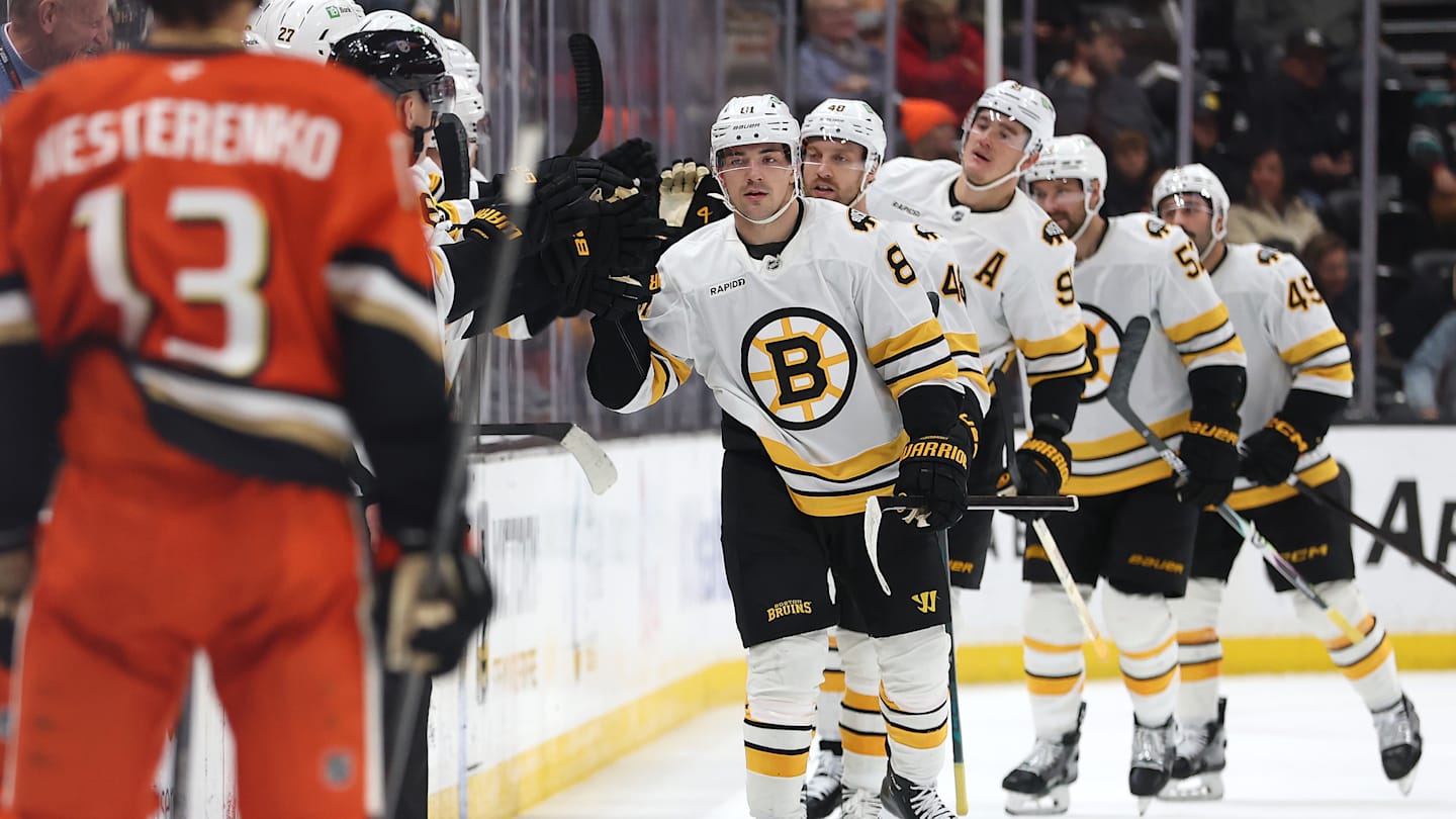 Boston Bruins v Anaheim Ducks