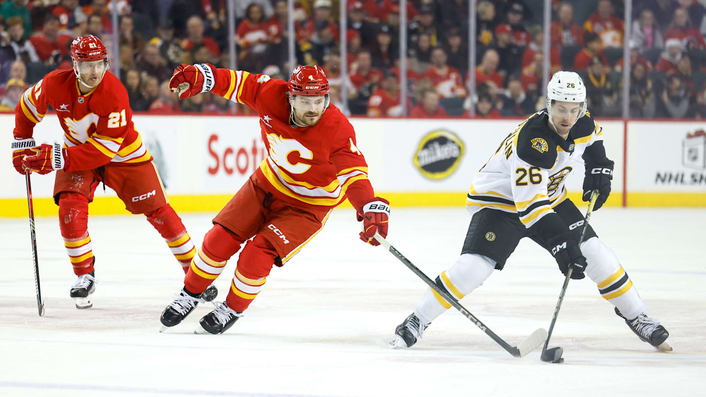 Boston Bruins v Calgary Flames