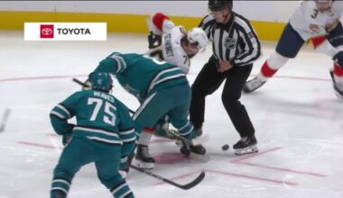 Celebrini scores 10th goal as Sharks top Panthers 3-1 for 3rd straight win