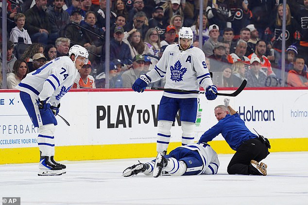 Maple Leafs star Chris Tanev was rushed to the hospital after a brutal on-ice collision