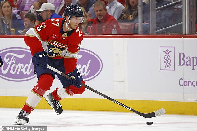 Florida Panthers forward Eetu Luostarinen is set to miss time on the ice after a freak injury