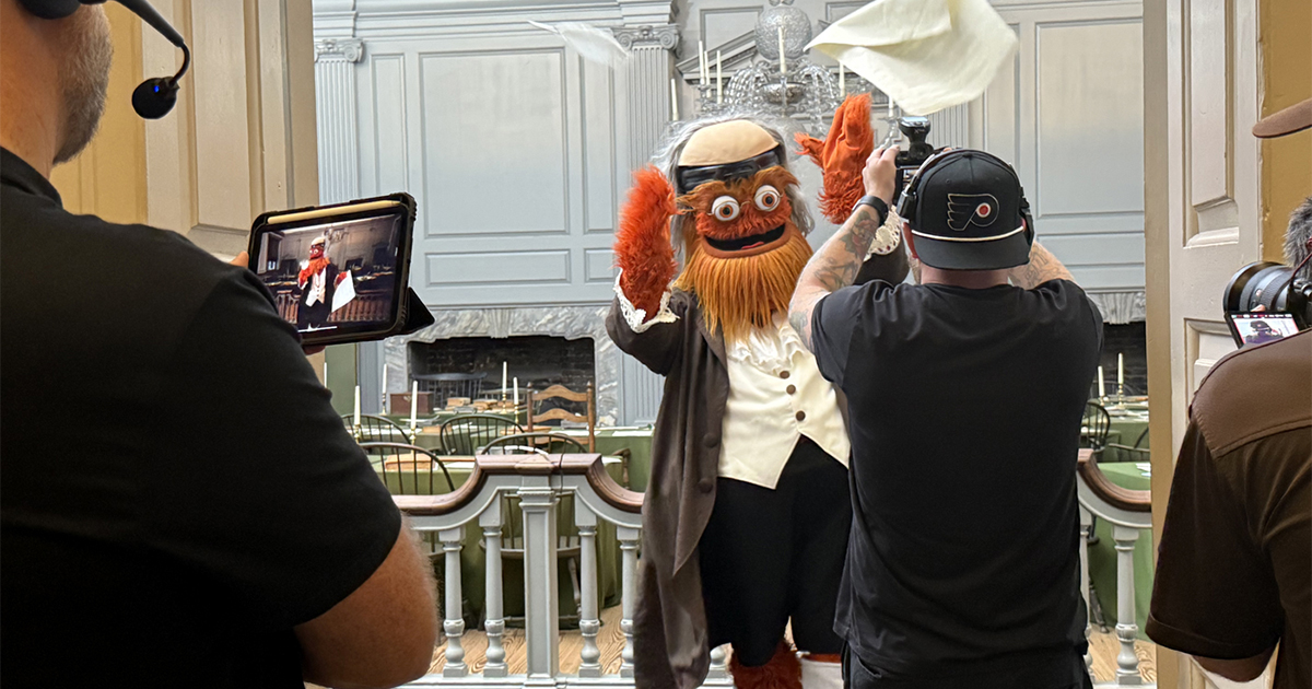 Behind the Scenes of Gritty’s New, Very Philly Calendar