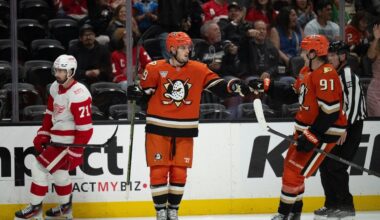 Troy Terry scores twice as Ducks beat Red Wings 5-2