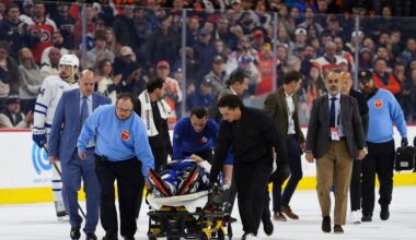 Chris Tanev hospitalized after collision in Maple Leafs' win