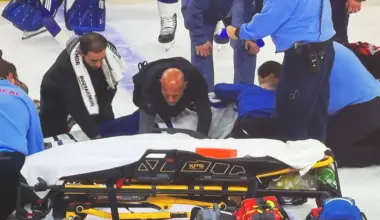 Scary Scene in Philadelphia As Chris Tanev Leaves the Ice On a Stretcher
