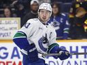 Quinn Hughes has missed three games with a lower-body injury.