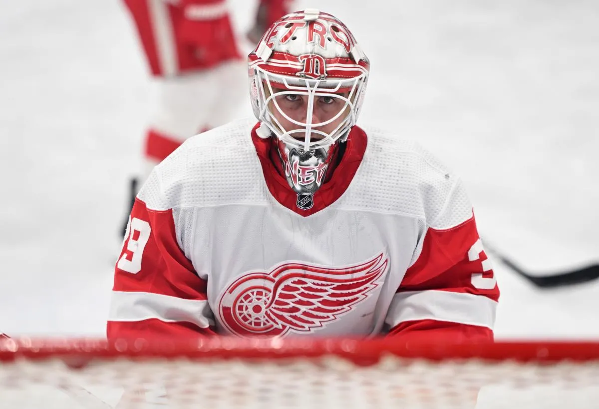 Former Red Wings goaltender gets the nod between the pipes as he faces old team Sunday