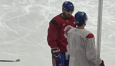 Fans React as Nick Suzuki and Lane Hutson Create a Buzz at Canadiens Practice