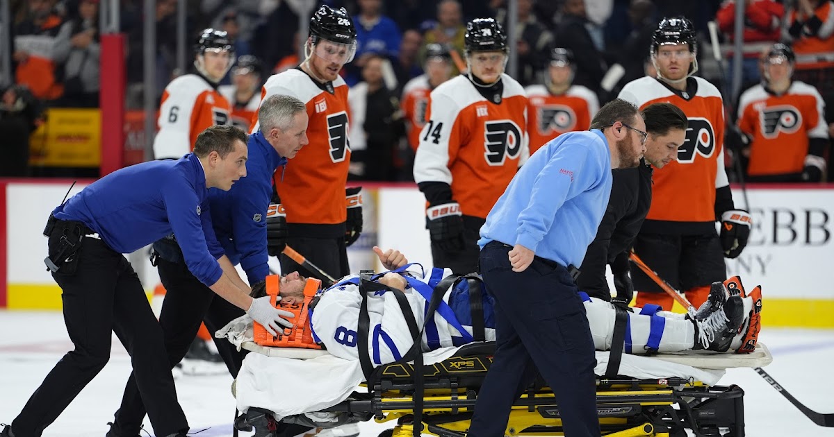 Maple Leafs Chris Tanev Stretchered Off in Philadelphia