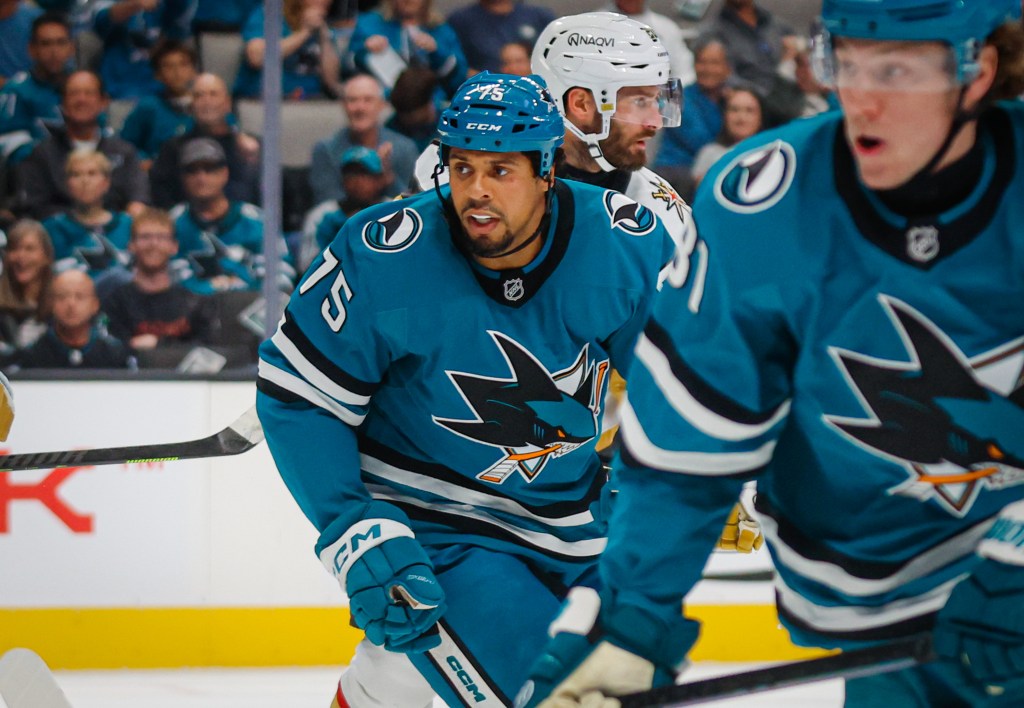 San Jose Sharks place Ryan Reaves on IR before game vs. Detroit Red Wings