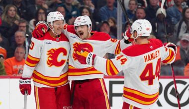 NHL roundup: Flames edge Flyers 2-1 behind Huberdeau’s pair of goals | NanaimoNewsNOW