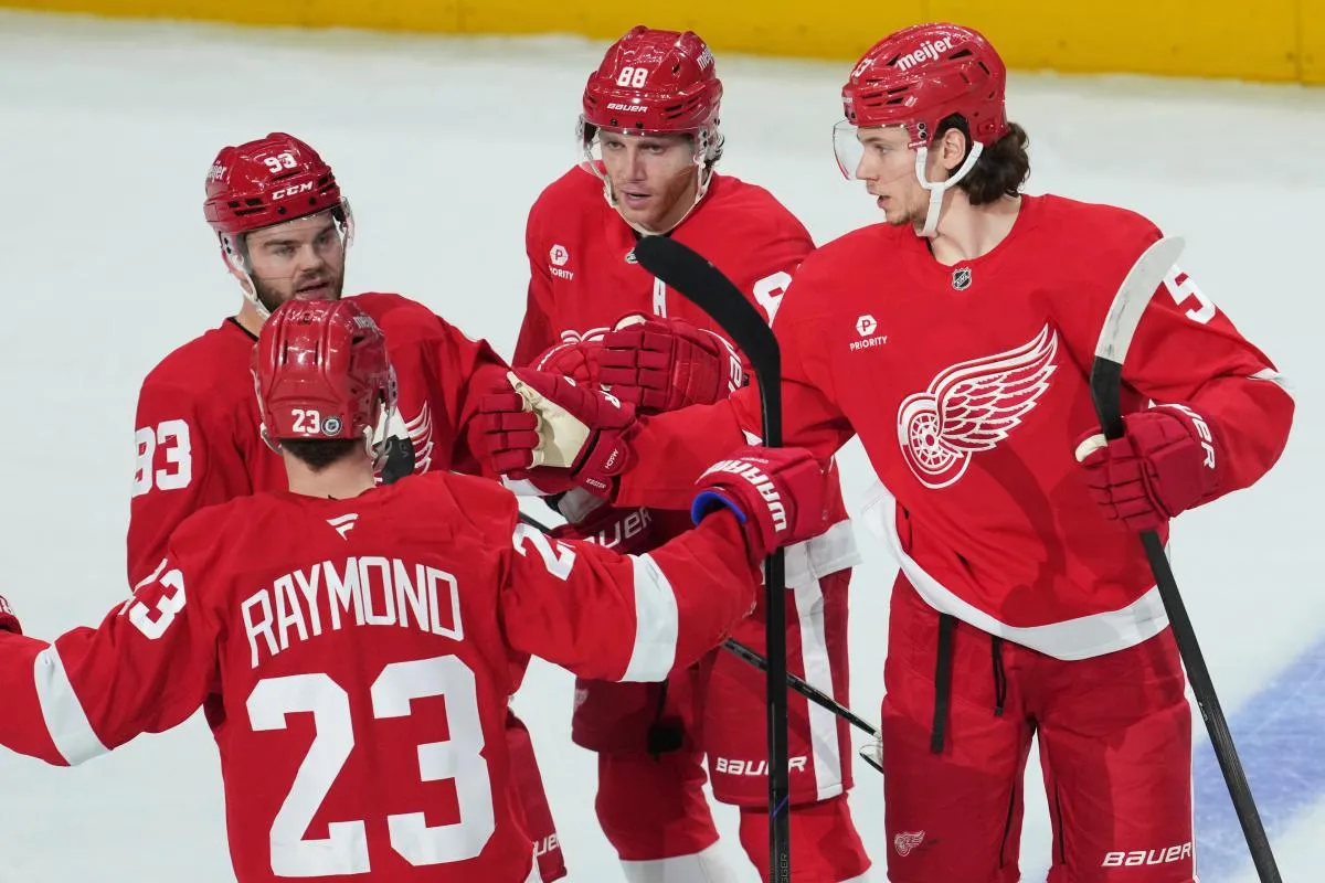 Red Wings crack NHL's top three storyline of the regular season so far