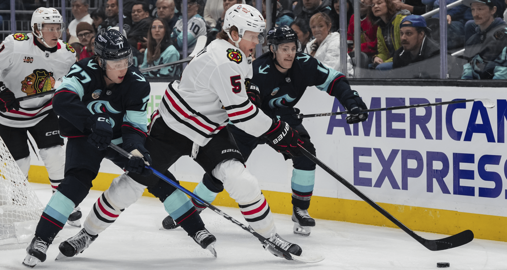 RECAP: Blackhawks stopped in Seattle, lose 3-1