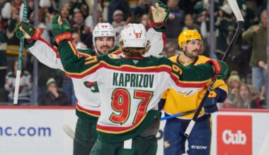 Wild's overtime goal with net off moorings irks Predators