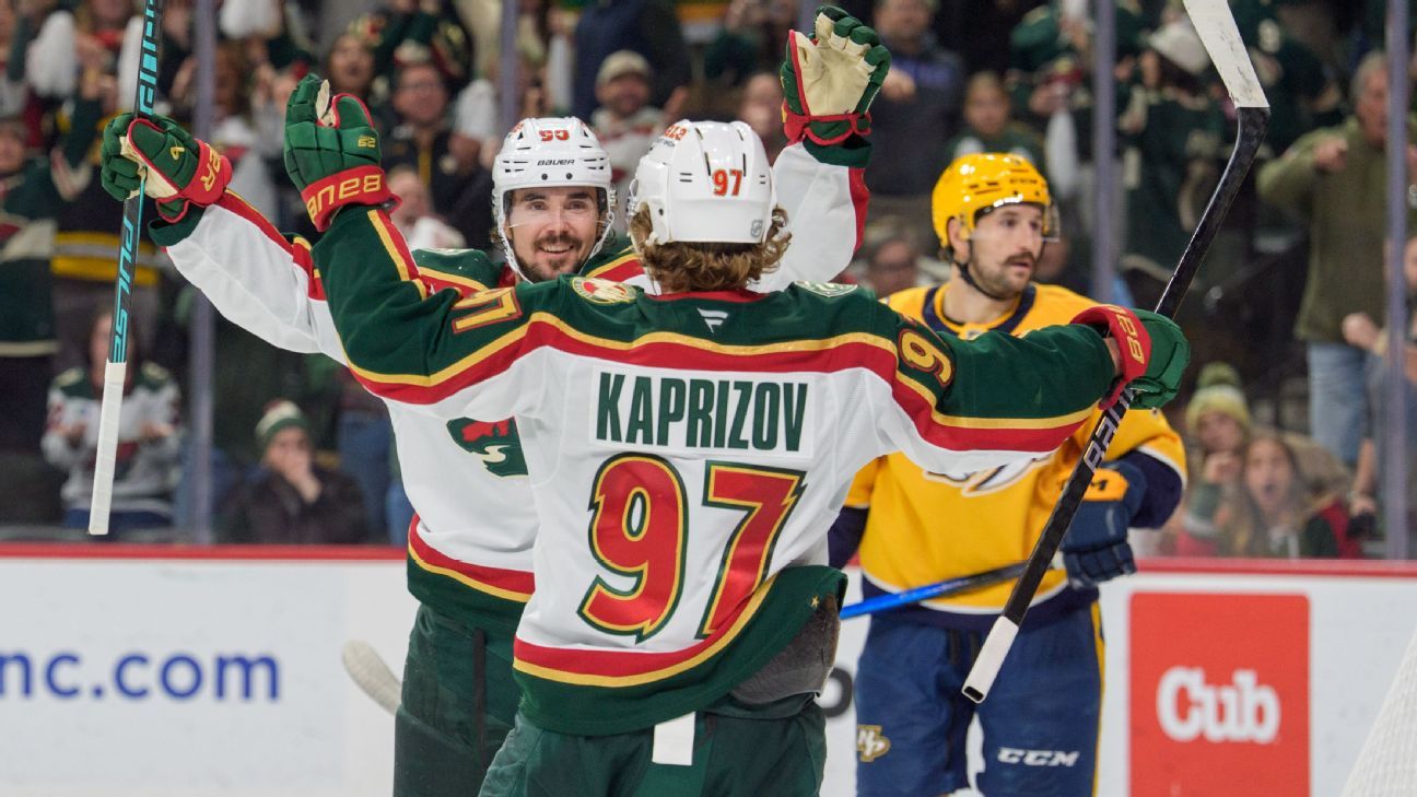 Wild's overtime goal with net off moorings irks Predators