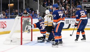 Islanders fall to Bruins in shootout
