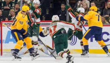 Wild allow last-second goal, recover to beat Predators in OT