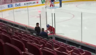 Heartwarming Scene at Canadiens Practice as a Familiar Face Makes a Surprise Appearance