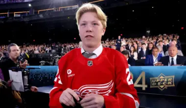 Red Wings prospect continues mean streak, earns NCAA player of the month