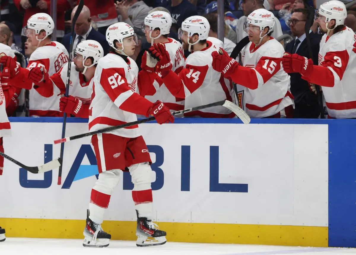 Red Wings fans left confused as nickname of young forward gets revealed