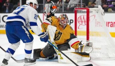 Lightning erase early deficit, double up Golden Knights