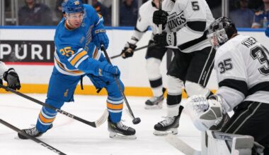 Blues forward Jordan Kyrou a healthy scratch against Sabres for the 1st time in his career