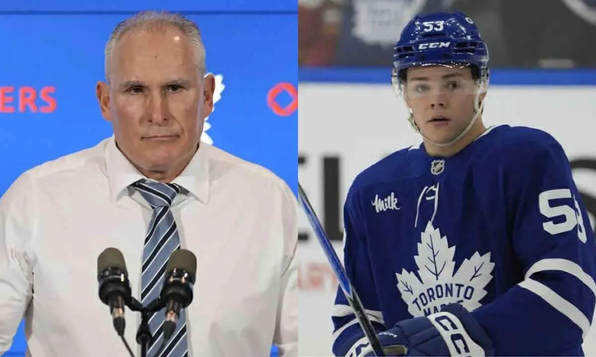 Craig Berube Appears Not Happy With Easton Cowan's AHL Demotion