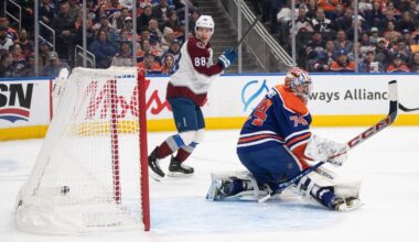 Nathan MacKinnon has 2 goals and 2 assists in the Avalanche's 9-1 romp over the Oilers