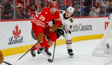 NHL debut of Red Wings prospect doesn't go anywhere near close to as planned