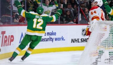 Jesper Wallstedt stops all 36 shots as Wild blank Flames