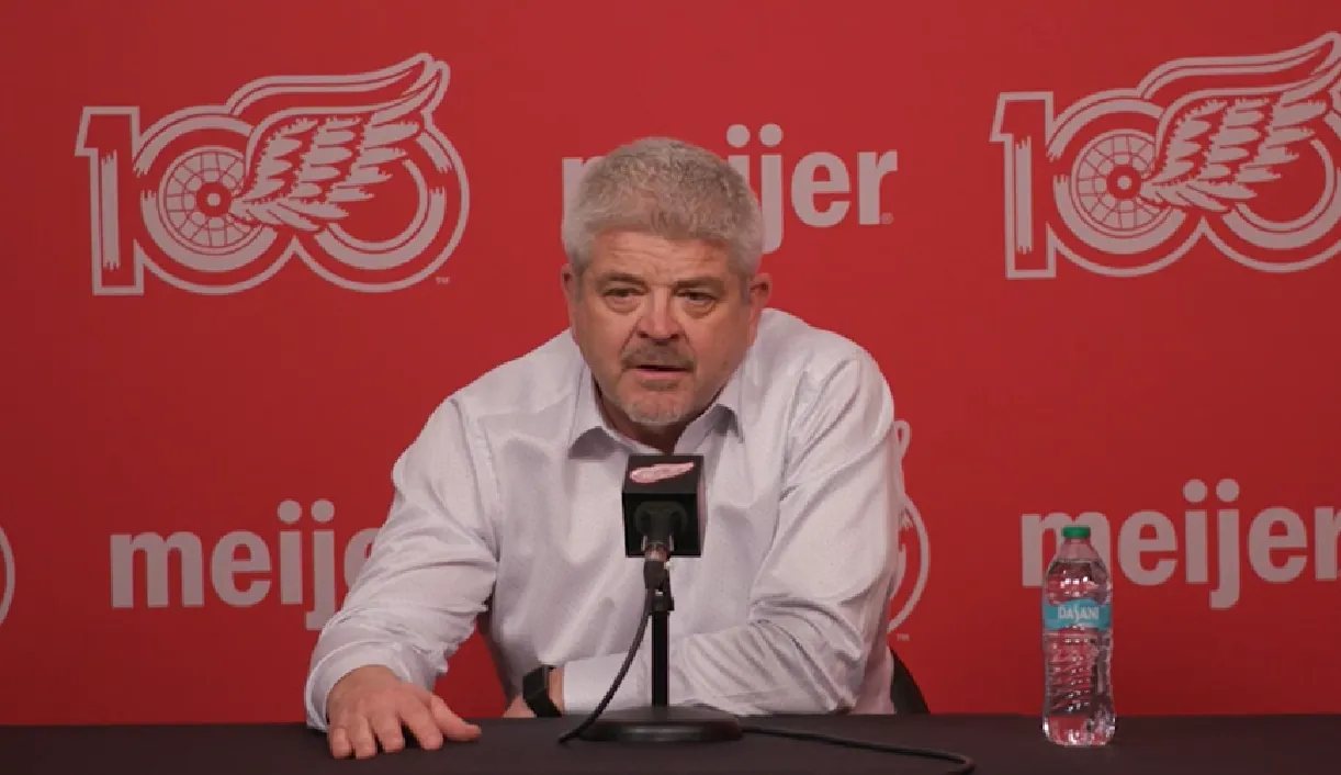 Red Wings' Todd McLellan slips up and reveals that trades are incoming from Steve Yzerman