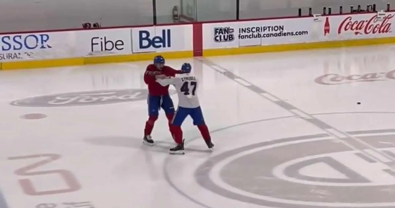 Xhekaj and Struble turn up the intensity at practice as their battle for a lineup spot heats up