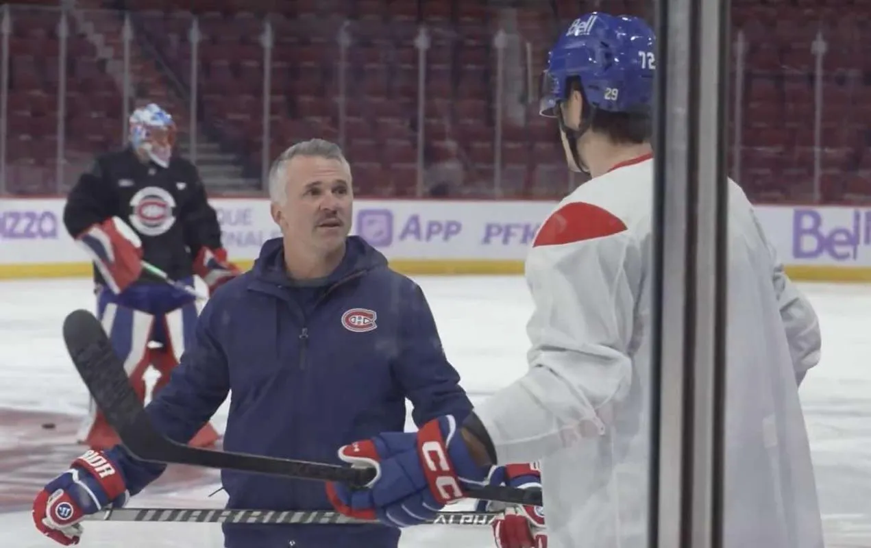 Unusual scene with St-Louis and Xhekaj draws attention ahead of the Kings game