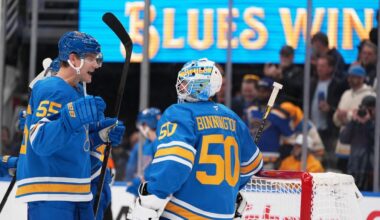 Jordan Binnington passes his agent for another Blues franchise record