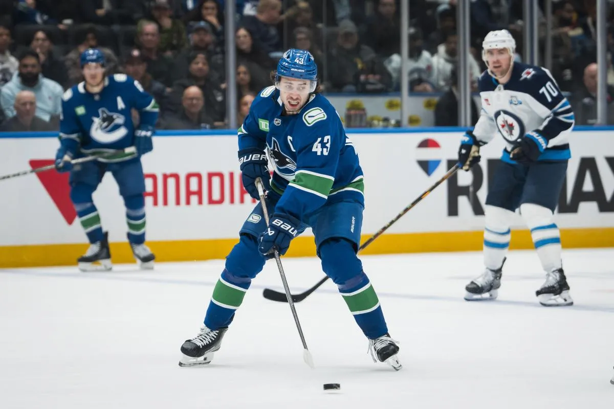 Vancouver Canucks Captain Quinn Hughes Misses Practice and is Officially Out with Injury