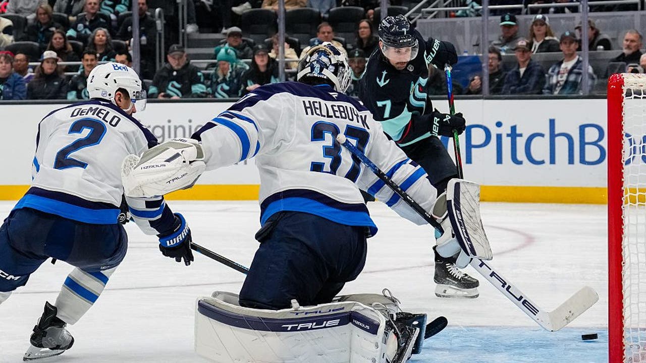 Eberle scores twice as Kraken beat Jets 5-3