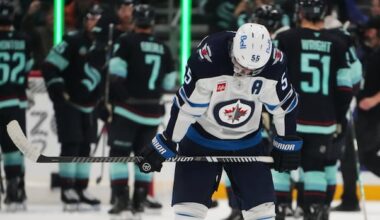 Road woes continue for Winnipeg Jets, who lose 5-3 to Seattle Kraken