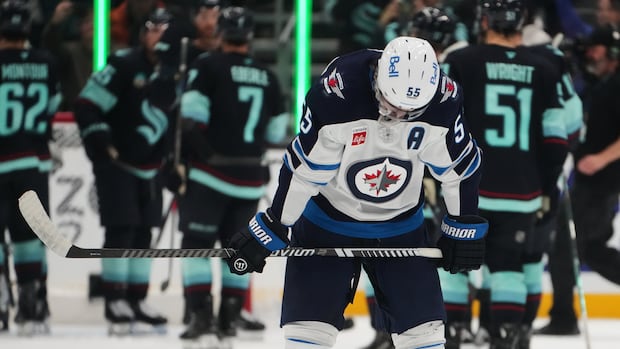 Road woes continue for Winnipeg Jets, who lose 5-3 to Seattle Kraken