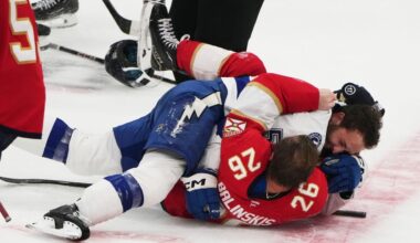 The Lightning are coming to play the Panthers, for the first time since preseason penalty-fest