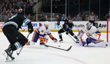 Rookie Matthew Schaefer notches OT game-winner as Isles edge Mammoth
